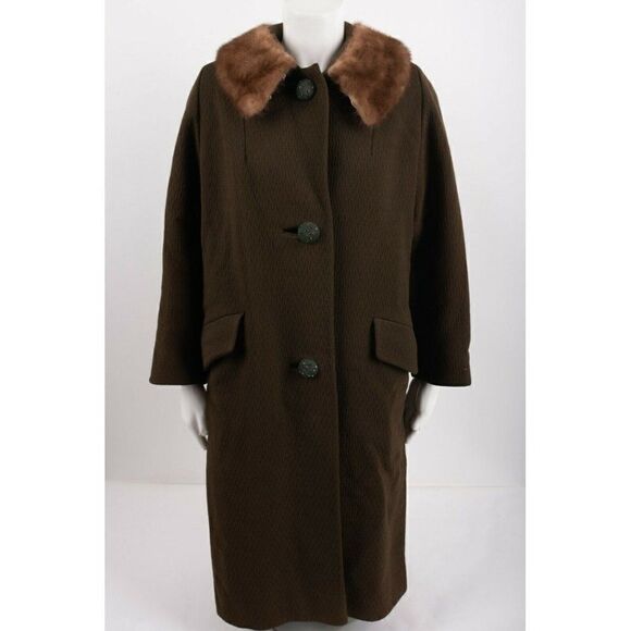 Forstmann Jackets & Blazers - Vintage 1960s Forstmann Womens Green Long Coat Big